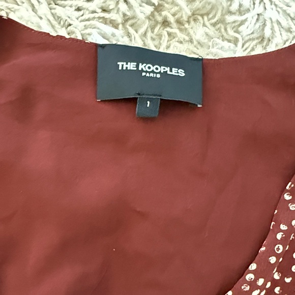 The Kooples Maroon Moon Long Sleeve Dress - Picture 5 of 8